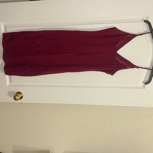 WOMENS LARGE BODYCON MIDI DRESS